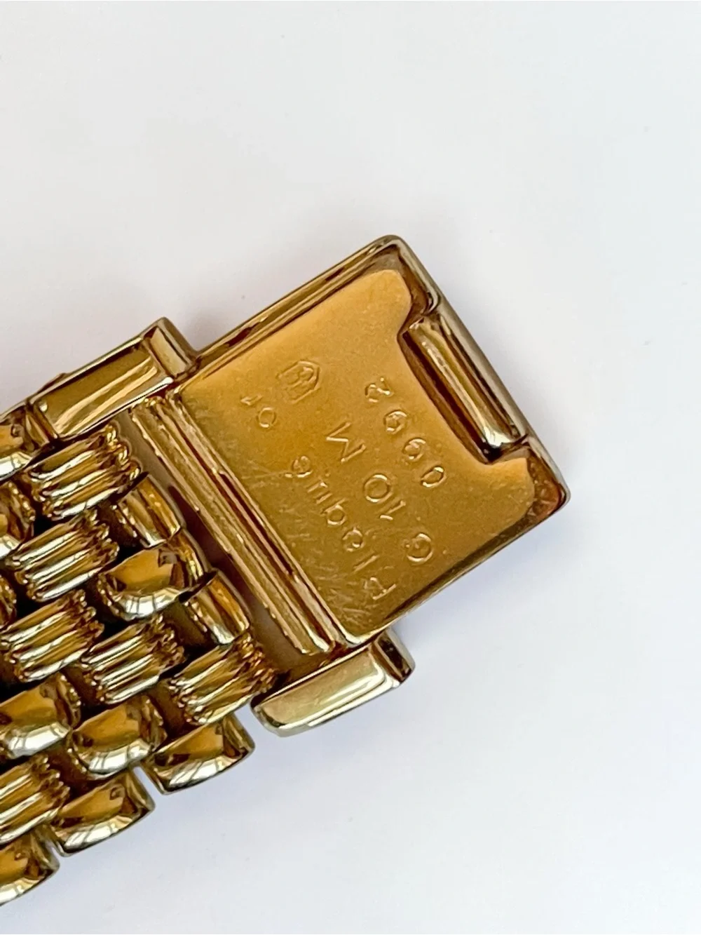 Vintage Christian Dior Octagon Gold Watch with Diamond Hour Marker Dial